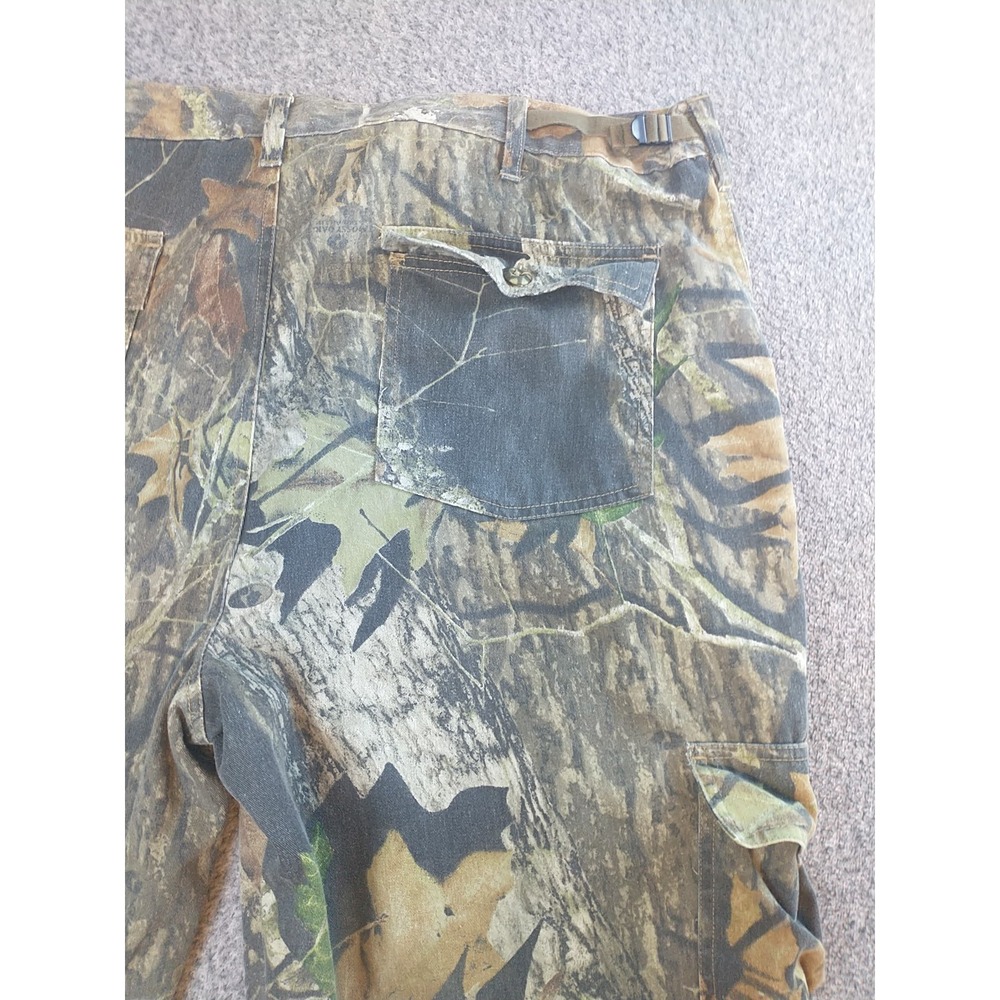 Mossy Oak Apparel Explorer Midweight Camo Cargo Pants Mens XL Break-Up Hunting - Picture 16 of 16